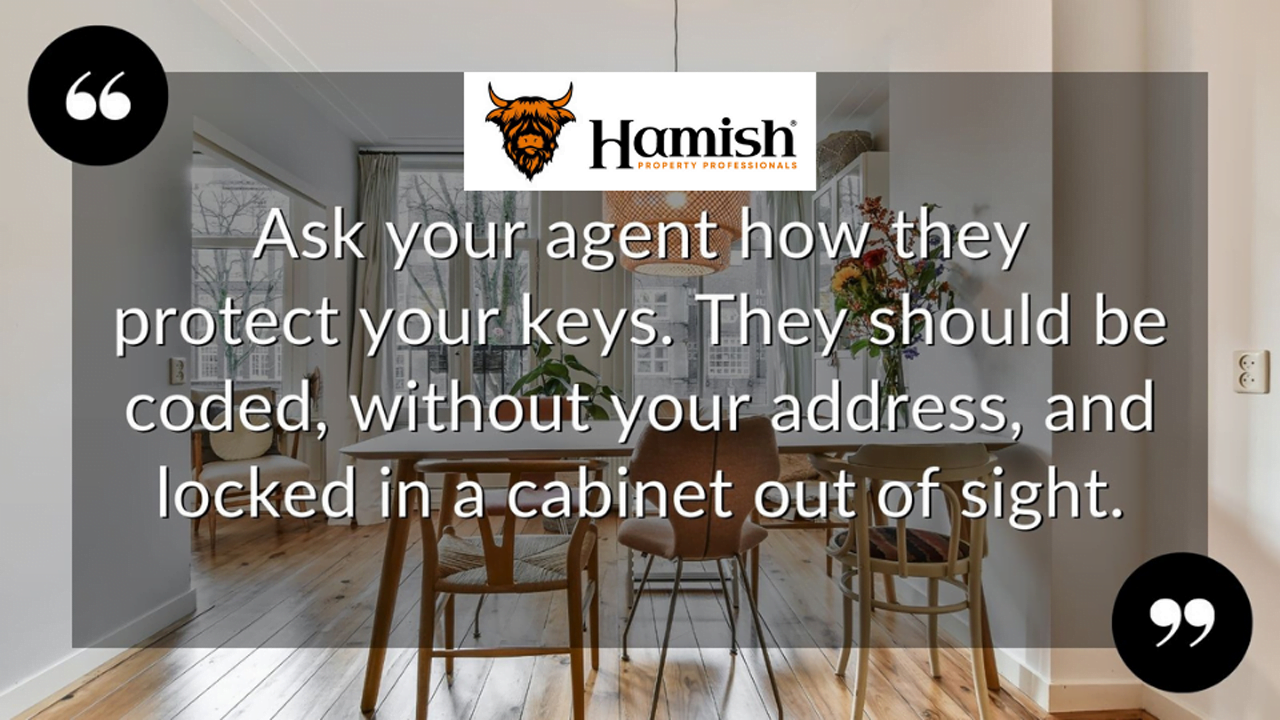 Estate Agent is Holding Keys