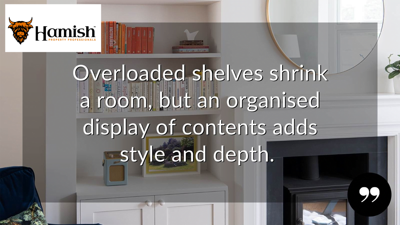 Overloaded Shelves Shrink a Room