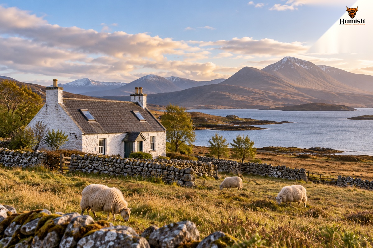 Croft house in the Scottish Highlands