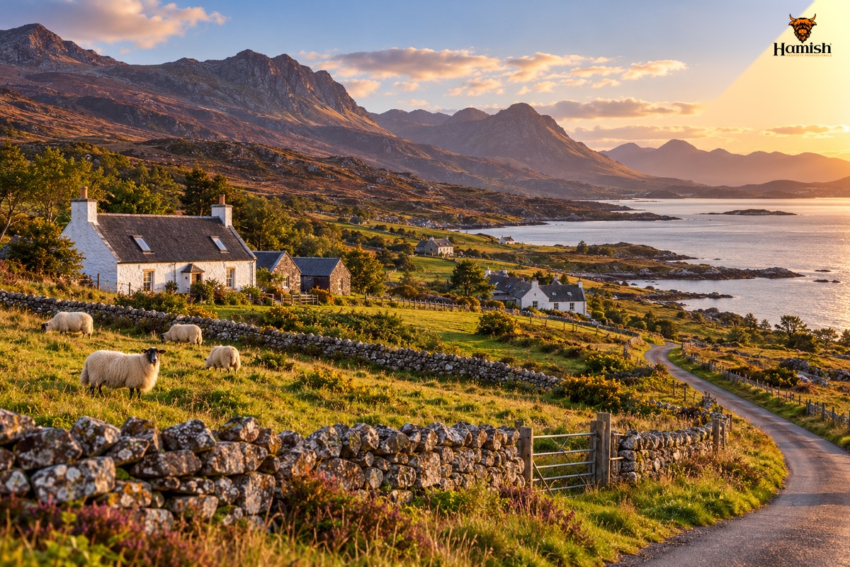 Crofting landscape in the Highlands