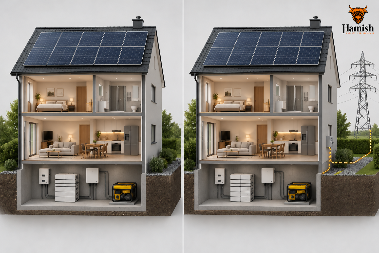 Full off-grid and hybrid homes
