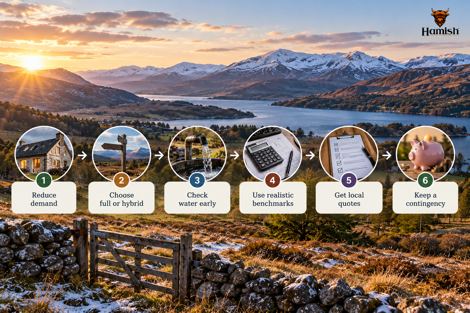 Off-grid budget planning steps