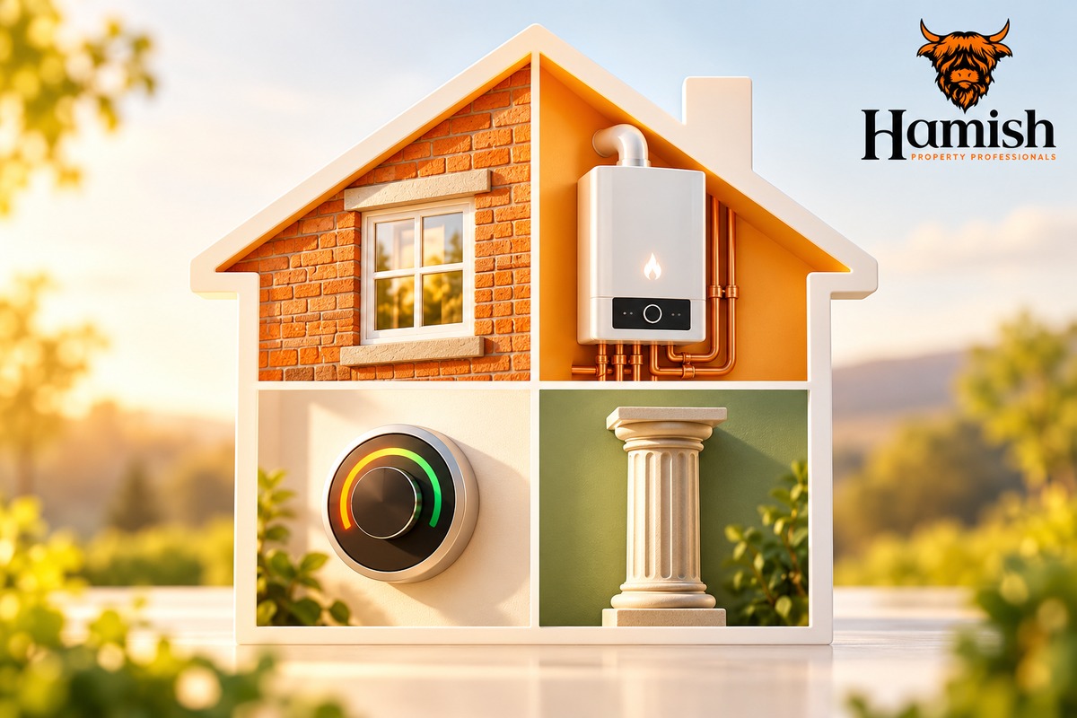 WHAT DOES THE HEAT IN BUILDINGS BILL MEAN FOR OLDER HOMES? 3 Air source heat pump installed beside a traditional stone cottage