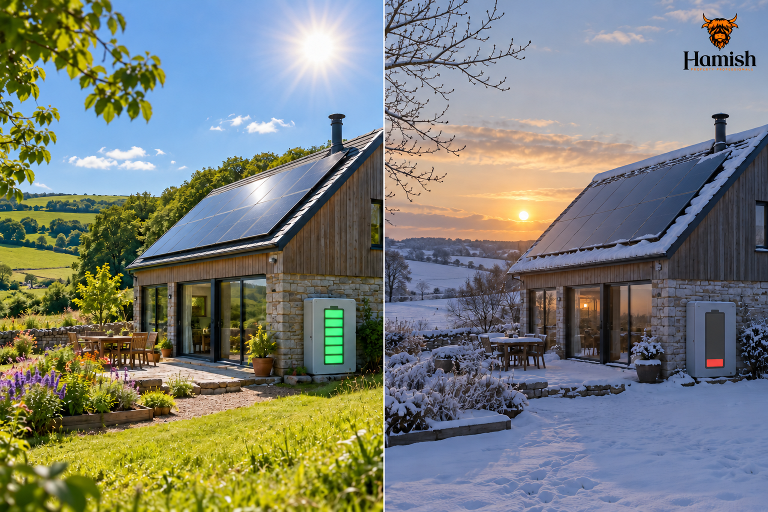 Summer and winter solar performance